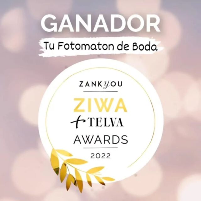 ¡Ganadores de los premios ZIWA + TELVA 2022!  Nos hace mucha ilusión haber recibido este premio gracias a la valoración, tanto de nuestros clientes, como de los mejores profesionales del sector.  Gracias a @zankyou_bodas y @telvanovias y, por supuesto, a todas nuestras parejas por haber confiado en nosotros para vuestro gran día. Pondremos todo nuestro esfuerzo en continuar mejorando y ofreciendo el mejor servicio.  ¡Muchas gracias!  #tufotomatondeboda #weddingawards #awards #premio #zankyouweddings #telvanovias